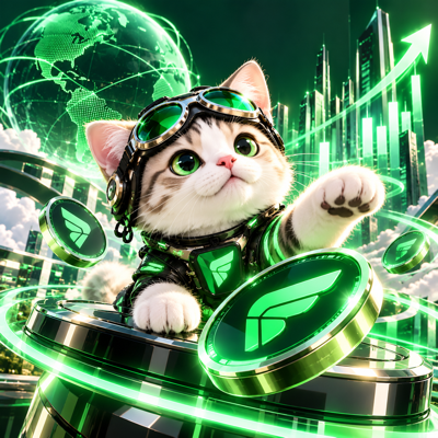MeowFi cat mascot wearing green pilot goggles